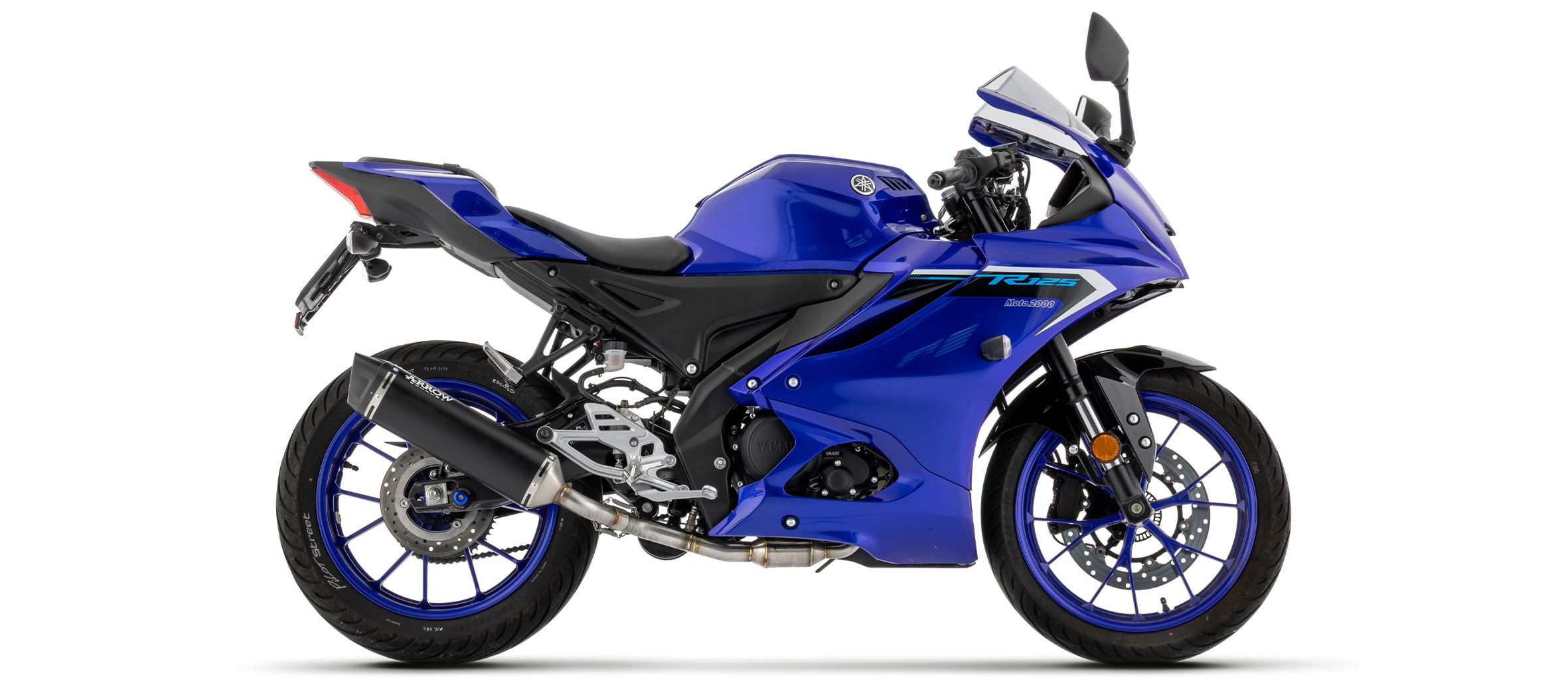 ARROW Komplettanlage Icon Dark Aluminium für Yamaha YZF-R, MT 125,  2025-