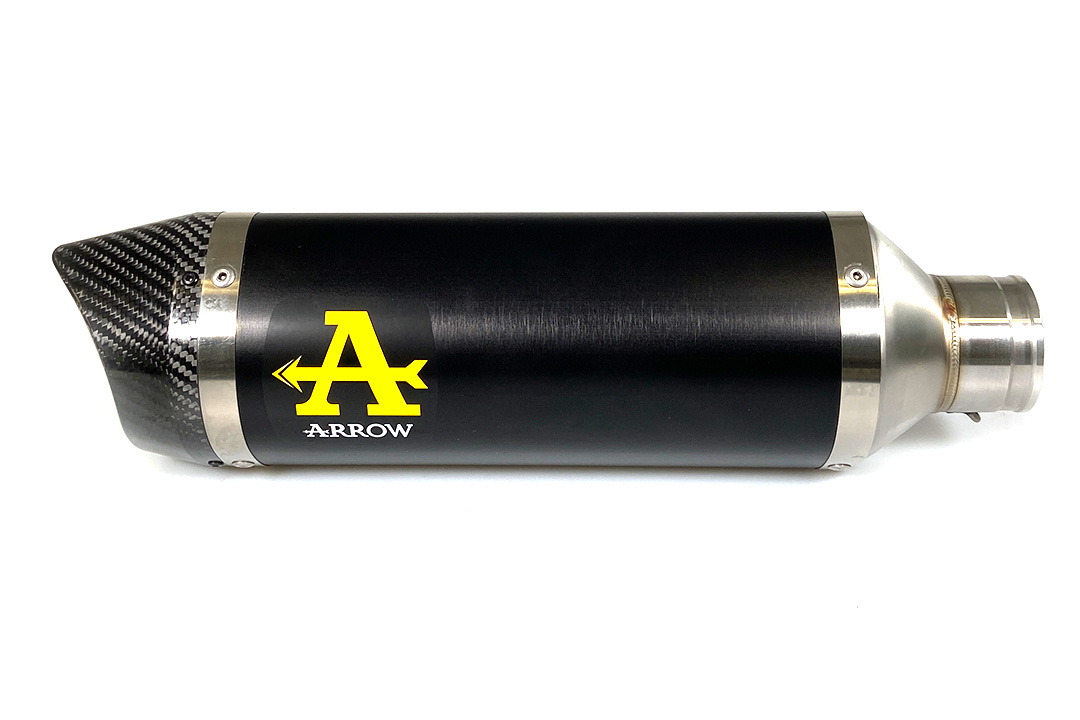 ARROW Auspuff DARK THUNDER Aluminium mit Carbon-Endkappe für Yamaha MT-07 2021-