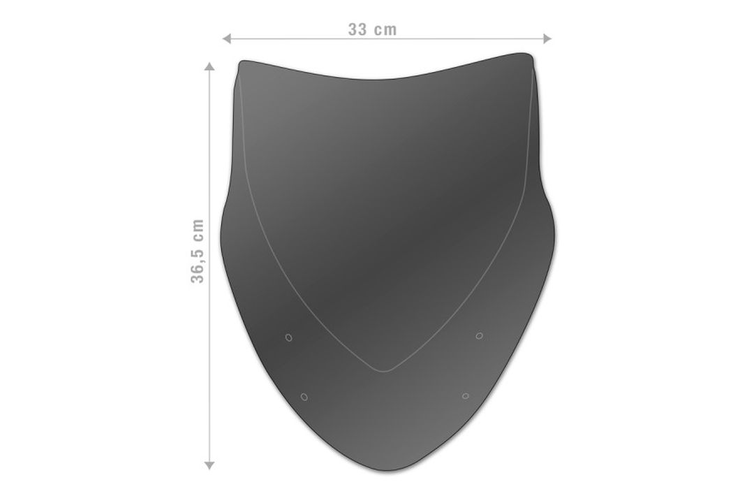 Barracuda Windschild Aerosport Plexiglas für Yamaha MT-07 Tracer ( Tracer 700)