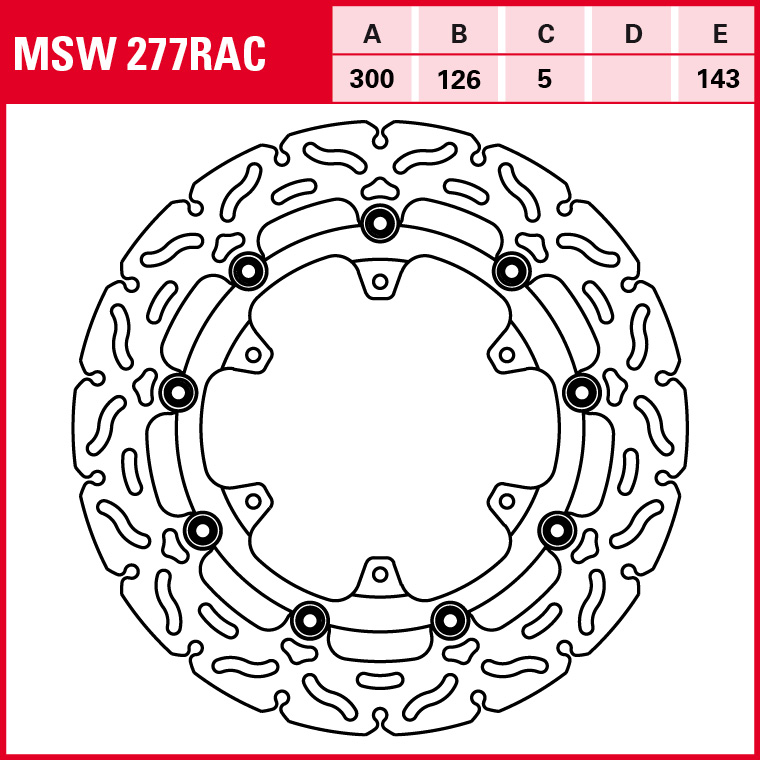 TRW Bremsscheibe Sportiv schwimmend MSW277RAC