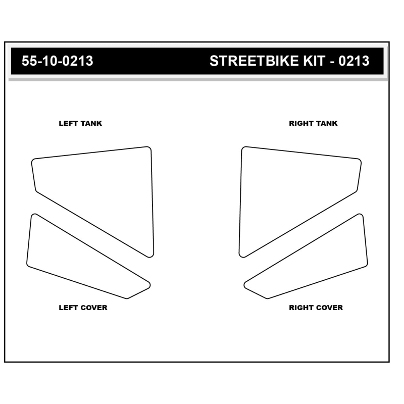 Stompgrip Tank Pad klar, Icon, Streetbike Tank Kit, für KTM, 1390 Super Duke R EVO 2024-2026