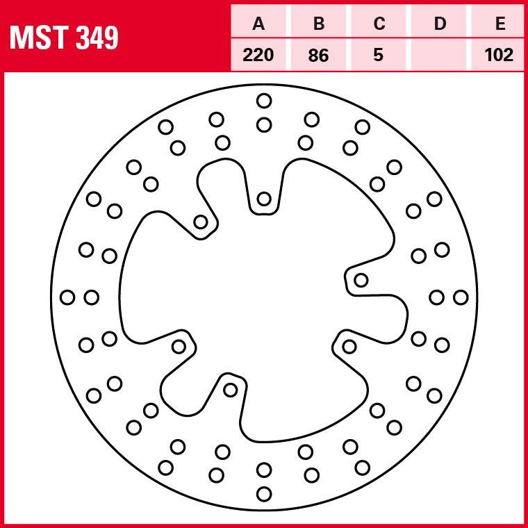 TRW Bremsscheibe Allround starr MST349