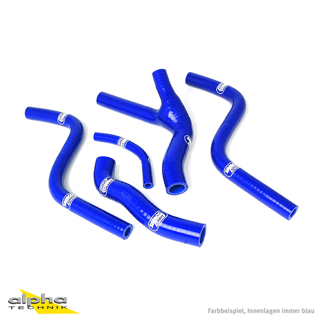 SAMCO SPORT Siliconschlauch Kit blau für Honda CR250R Modelljahr 1985-1987