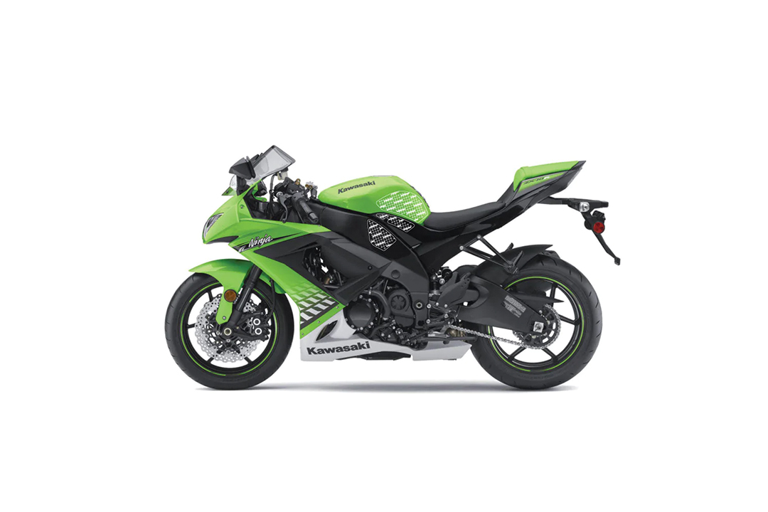 Stompgrip schwarz, Icon, für Kawasaki ZX10R Ninja, 2008-2010