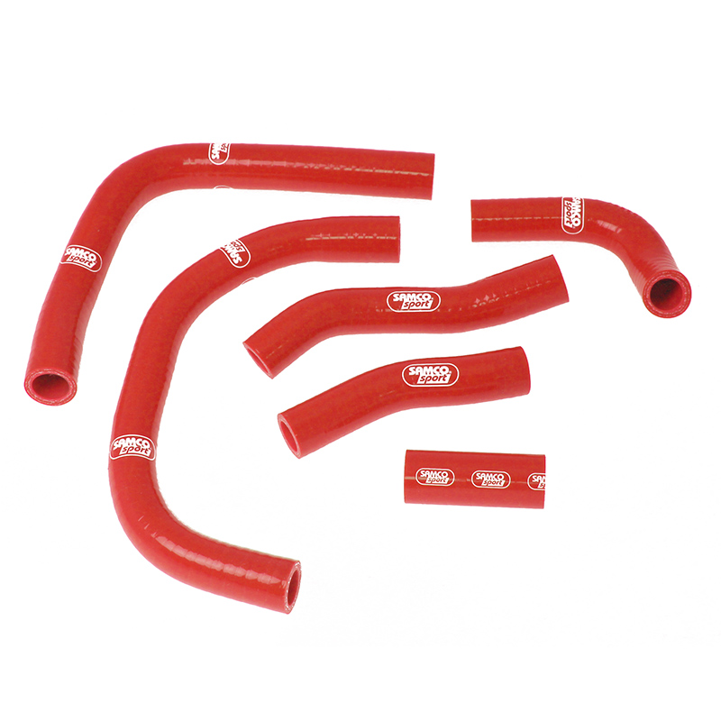 SAMCO SPORT Siliconschlauch Kit rot für Honda NSR400R Modelljahr 1985-1989