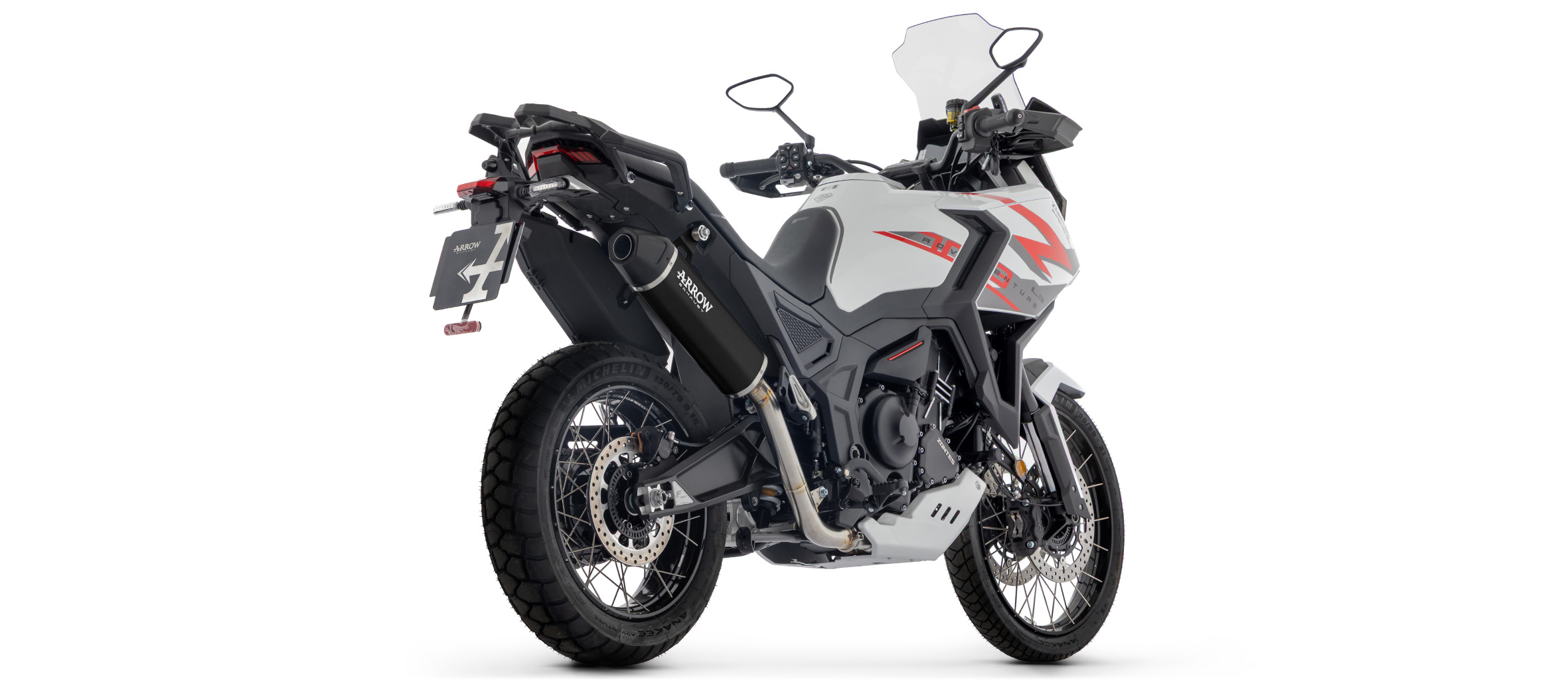 ARROW Auspuff INDY RACE EVO Aluminium schwarz für Zontes ZT703-F, 2025-