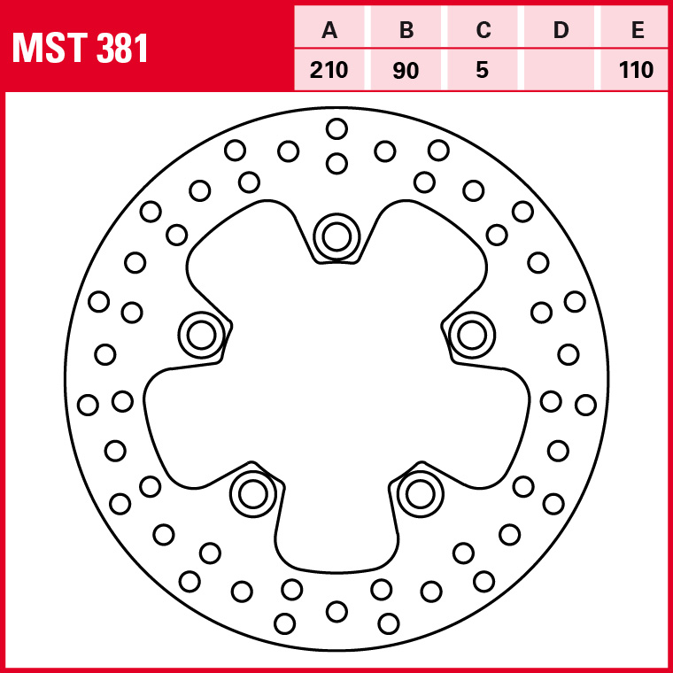 TRW Bremsscheibe Allround starr MST381