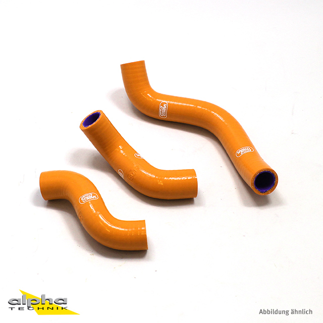 SAMCO SPORT Siliconschlauch Kit orange für KTM 450 SX-F Factory Edition Modelljahr 2015