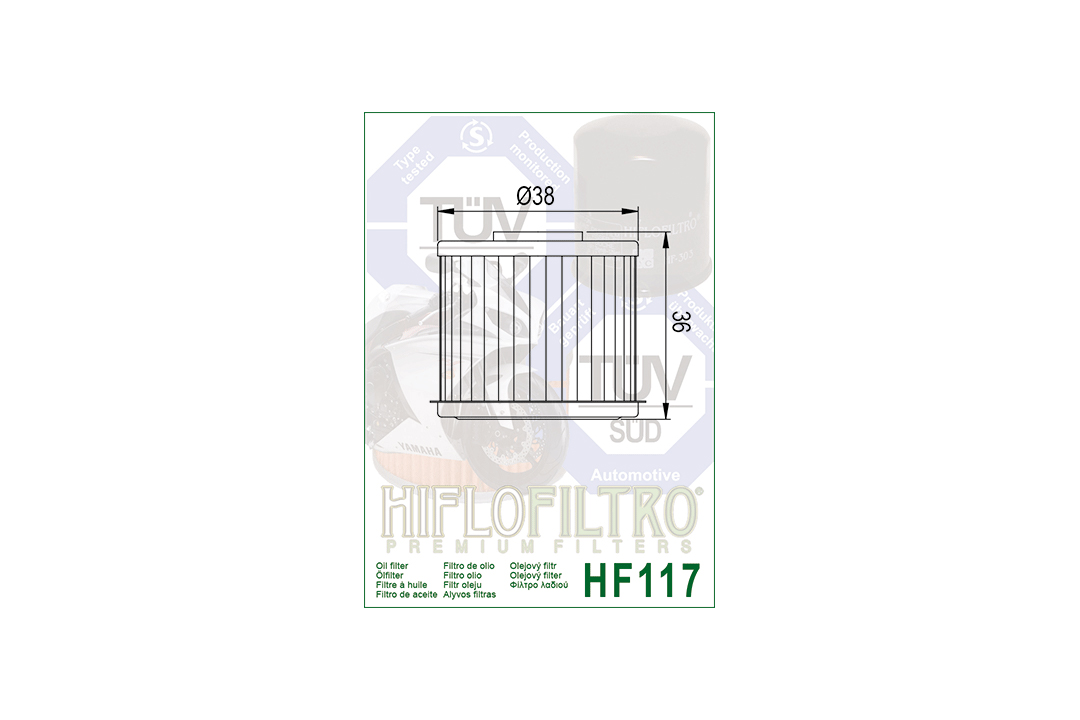 HIFLO Ölfilter HF117 für diverse Honda Modelle