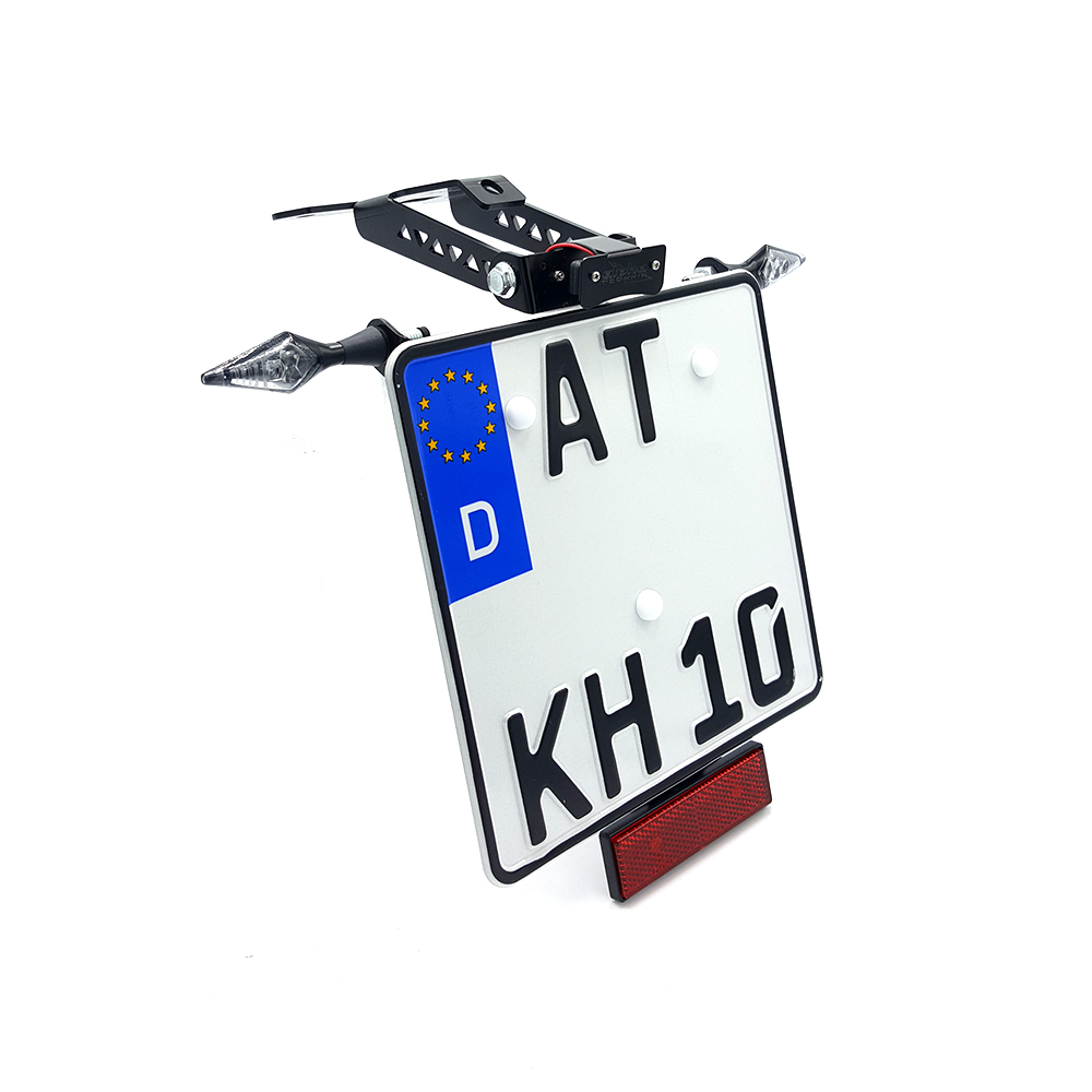 alpha Technik Kennzeichenhalter für Aprilia RSV4; Typ RK; Modelljahr 2011-