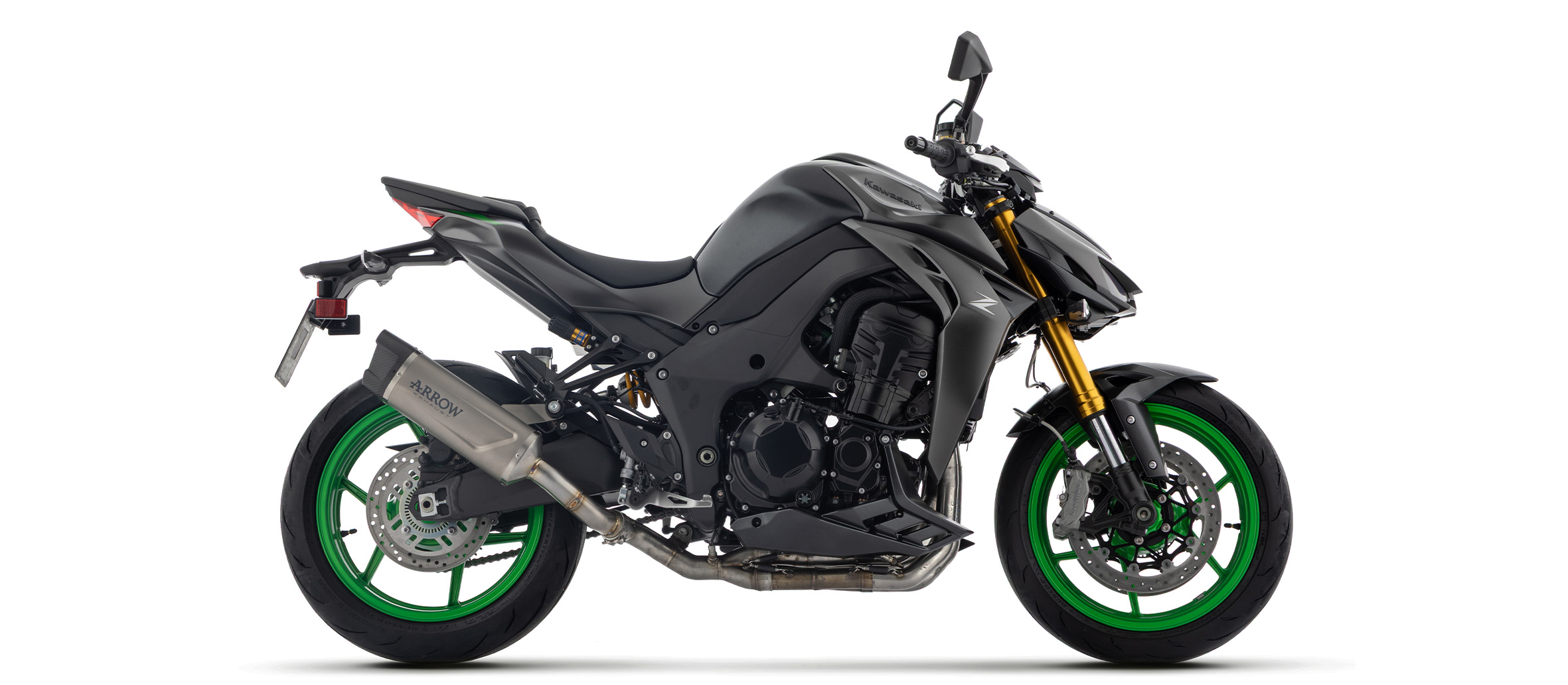 ARROW Auspuff INDY RACE EVO Titan mit Carbon-Endkappe für Kawasaki Z1100, SE, 2025-