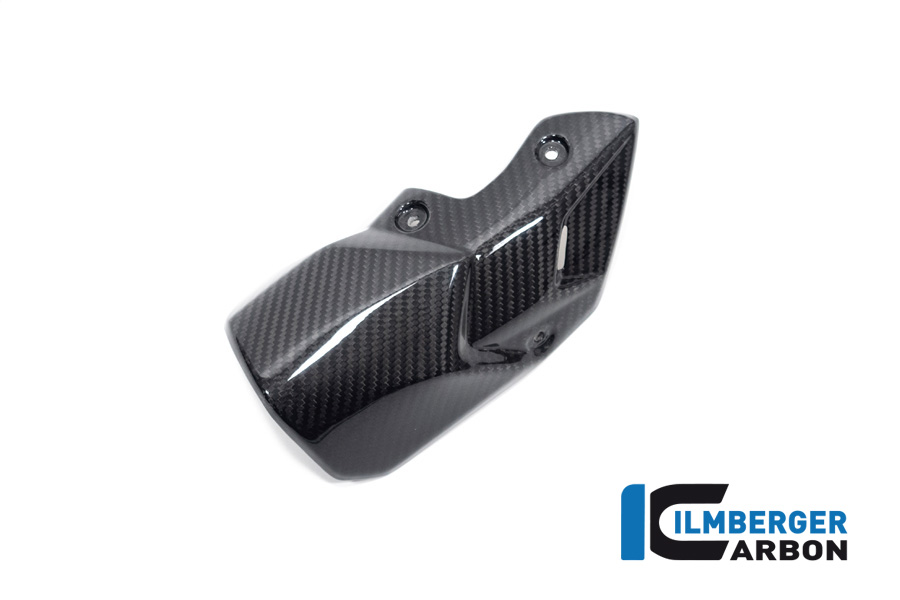 Ilmberger Carbon Auspuffhitzeschutz vorne am Schalldämpfer, glänzend, BMW S1000RR 2019, M1000RR 2021-, S1000R 2020-, M1000R 2023-