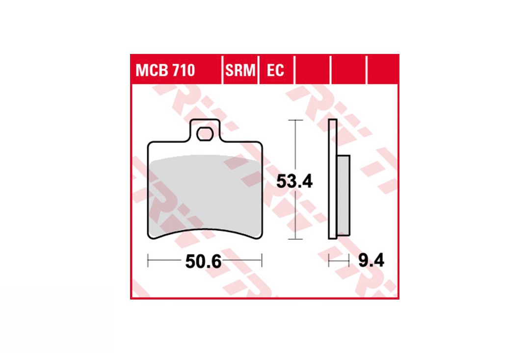 TRW Bremsbelagsatz MCB710EC hinten