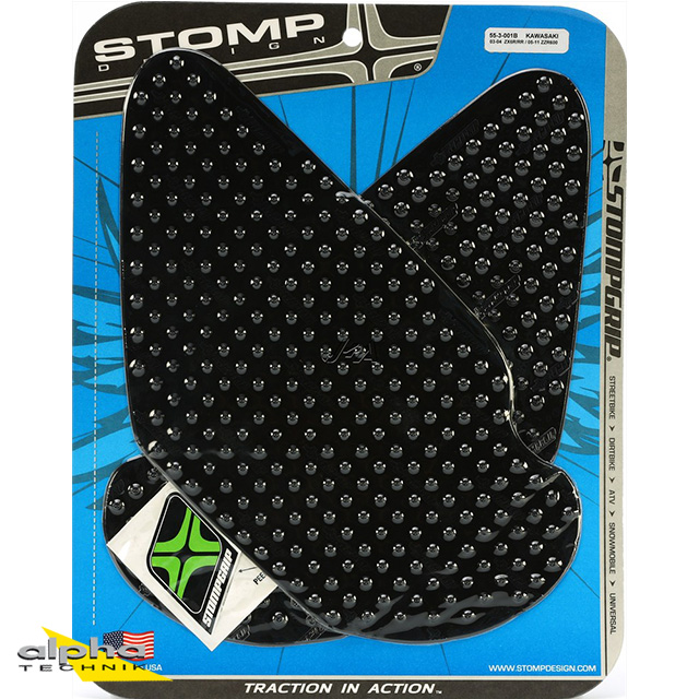 Stompgrip schwarz, Volcano, für Kawasaki ZX6R(R), 2005-2006