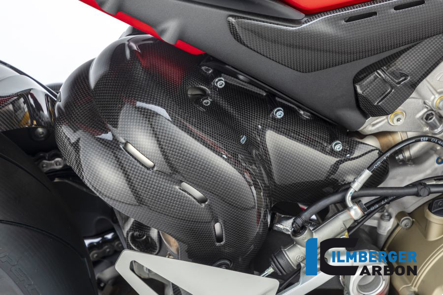 Ilmberger Carbon Auspuffhitzeschutz glanz (2-tlg.) Panigale V4/V4 S