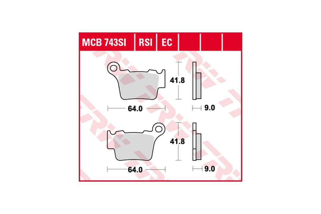 TRW Bremsbelagsatz MCB743EC