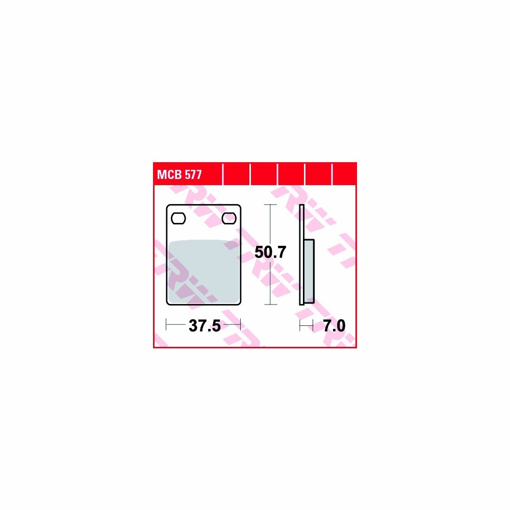 TRW Bremsbelagsatz Allround MCB577 vorne