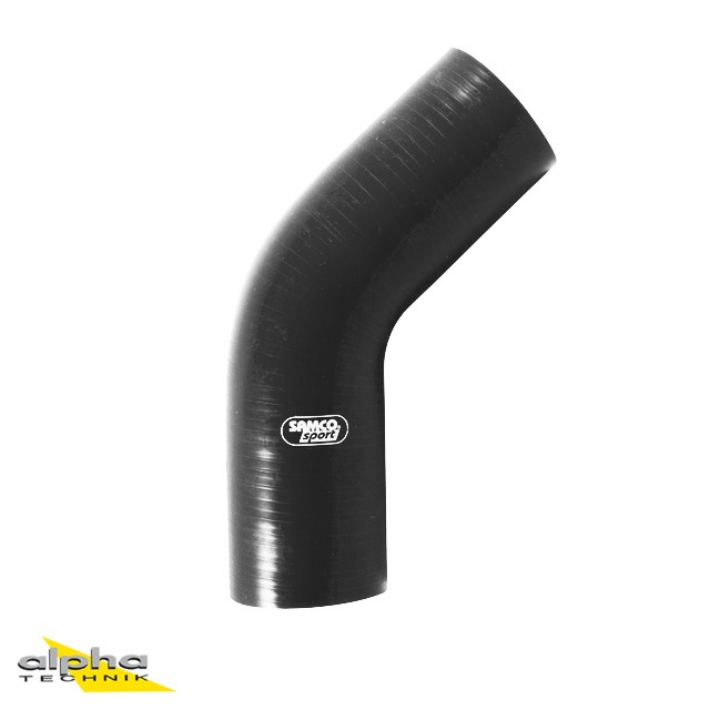 Samco Siliconschlauch 45° Reduzierstück 60-51 mm schwarz