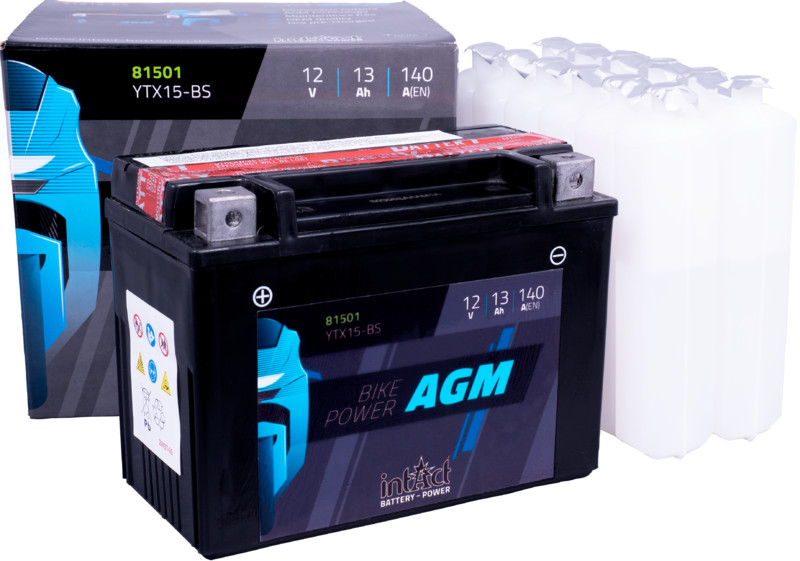 Intact AGM Batterie  YTX15-BS