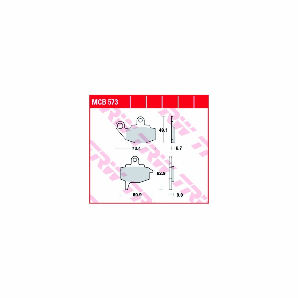 TRW Bremsbelagsatz Allround MCB573 vorne