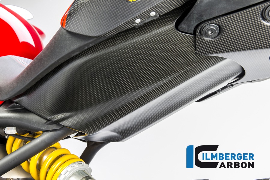 Ilmberger Carbon Rahmenheckabdeckung unten matt, Carbon