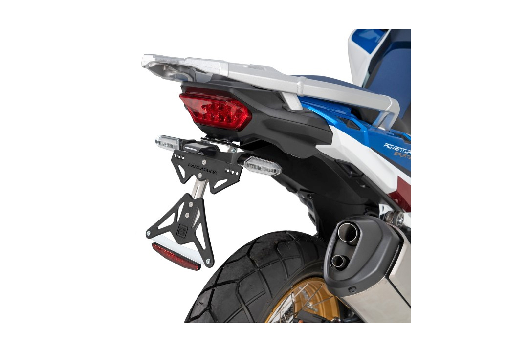 Barracuda Kennzeichenhalter für Honda Africa Twin 2021-, XL750 Transalp 2023- zur Verwendung mit originalen Blinkern
