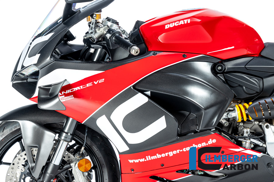 Ilmberger Carbon Verkleidungsseitenteil für Winglet vorbereitet links, matt, Ducati Panigale V2 2020-