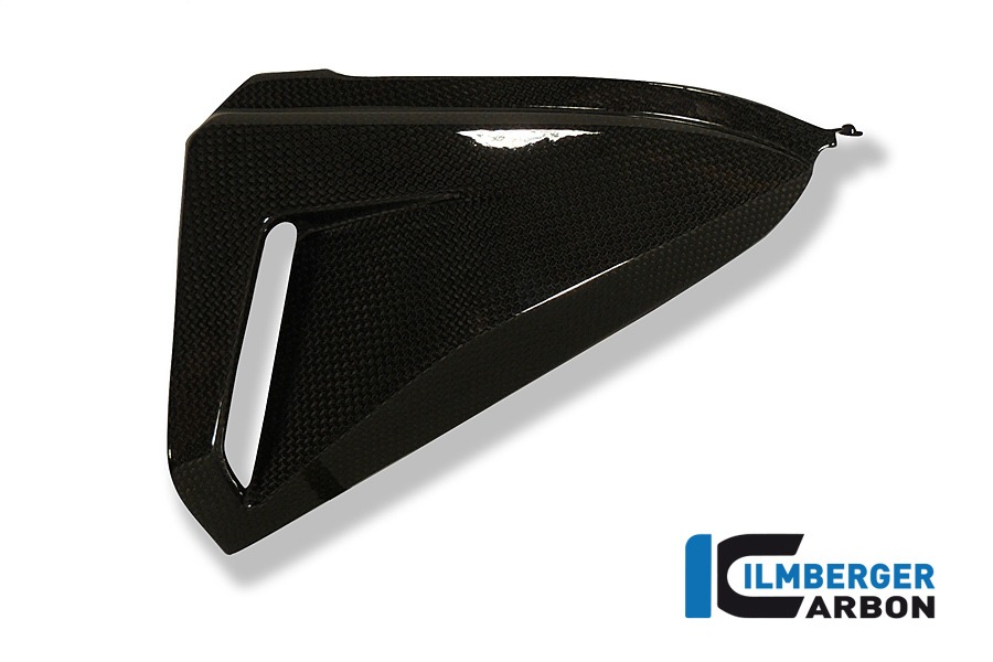 Ilmberger Carbon Seitendeckel unterm Sitz links, Carbon