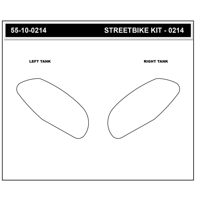 Stompgrip Tank Pad schwarz, Icon, Streetbike Tank Kit für Ducati Panigale V2, V4, Streetfighter V2, V4, 2025-2026