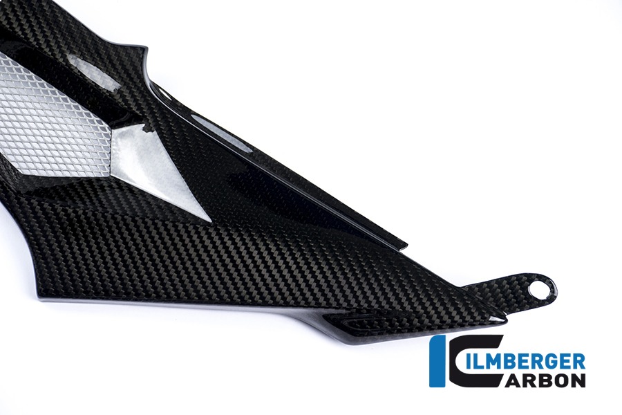 Ilmberger Carbon Seitendeckel links am Tank Racing, Carbon