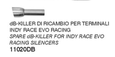 ARROW db-Killer Einsatz, für Indy Race Evo Racinganlagen