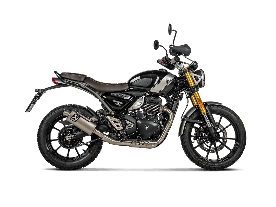 Akrapovic Slip-On Line (Titanium) Auspuff für Triumph Scrambler 400 X, 2023-2024