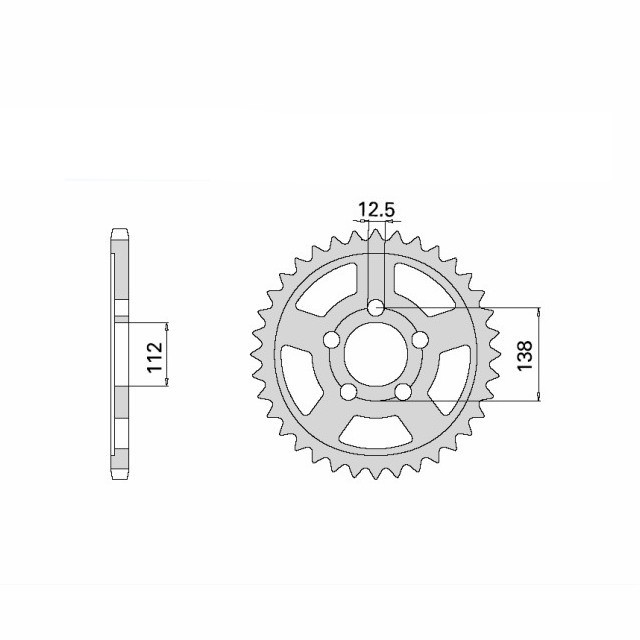 Kettenrad Aluminium, HONDA/YA  Z-46