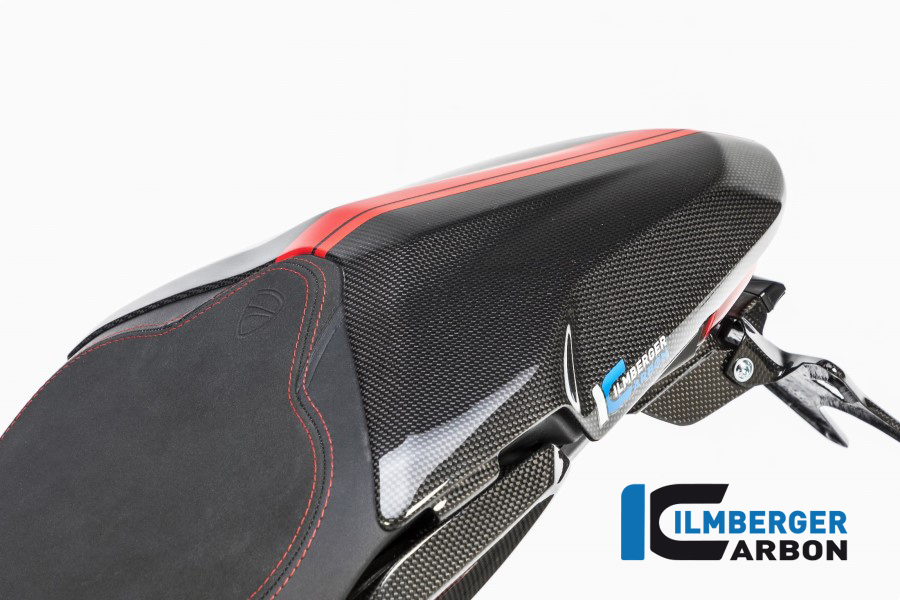 Ilmberger Carbon Sozius Sitzabdeckung glanz, Carbon
