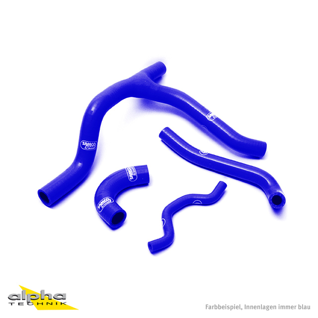 SAMCO SPORT Siliconschlauch Kit blau für Kawasaki KX250F Modelljahr 2006-2008