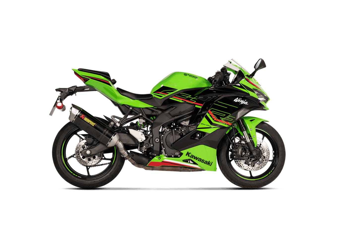 Akrapovic Slip-On Line (Carbon) Auspuff für Kawasaki Ninja ZX-4R und ZX-4RR Modelljahr 2023-2025