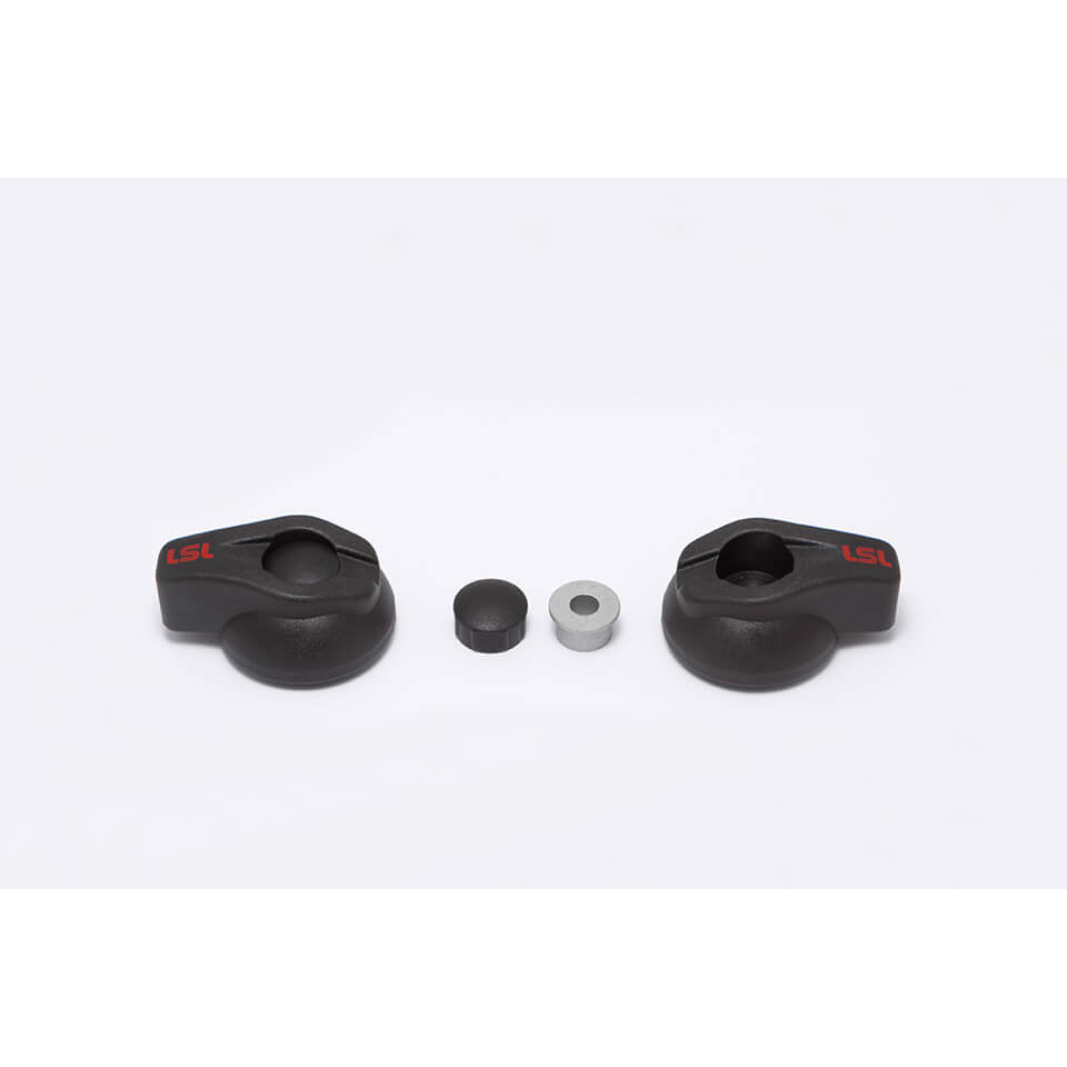 LSL Crash Pad Classic Köpfe, Kunststoff schwarz matt, Paar