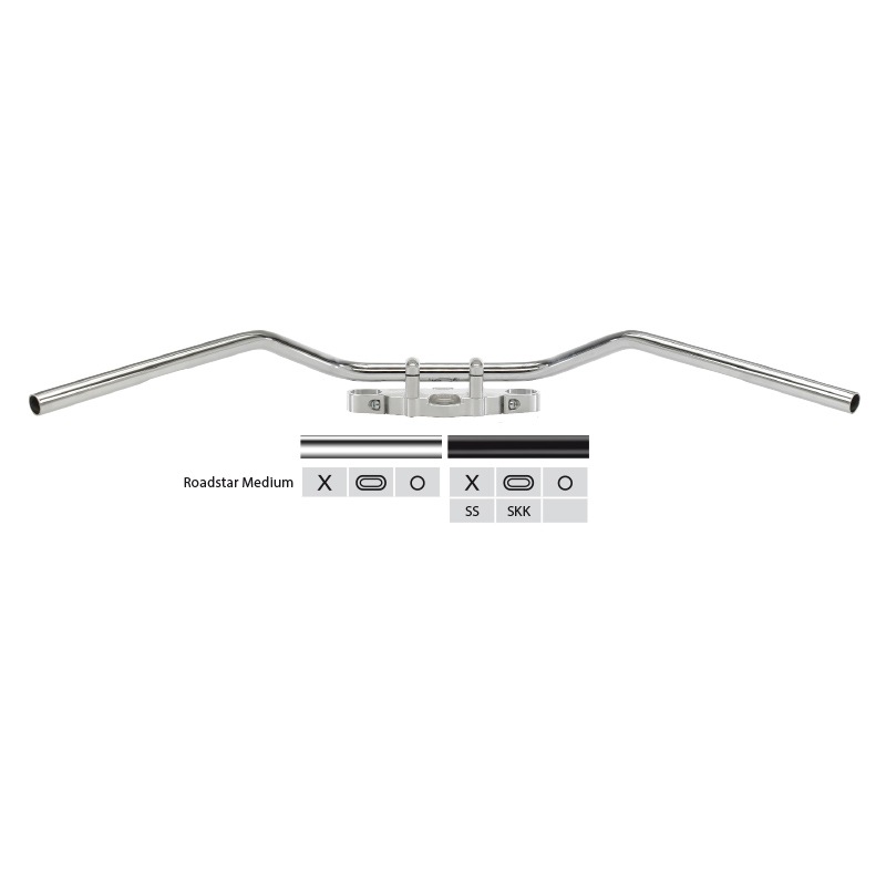 TRW Stahllenker Roadstar Medium MCL135CKK, verchromt