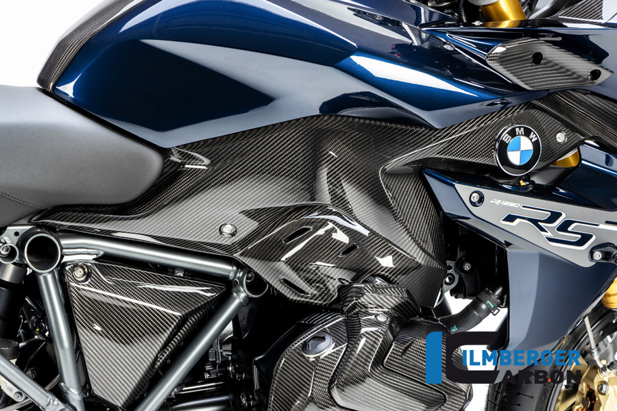 Ilmberger Carbon Seitendeckel unter Tank rechts, glänzend, BMW R1250RS 2019-