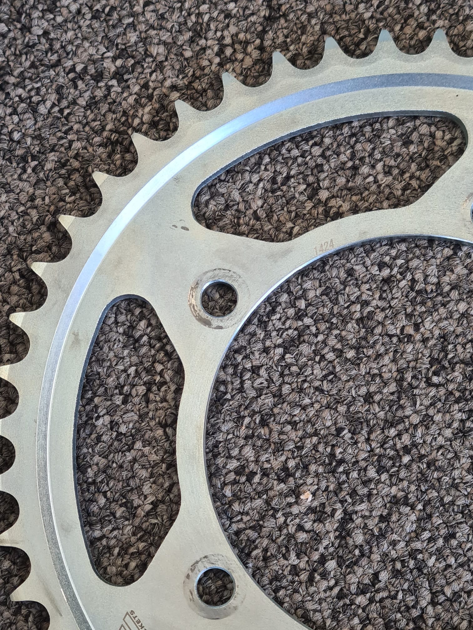 Kettenrad Stahl, 47 Zähne, Teilung 525