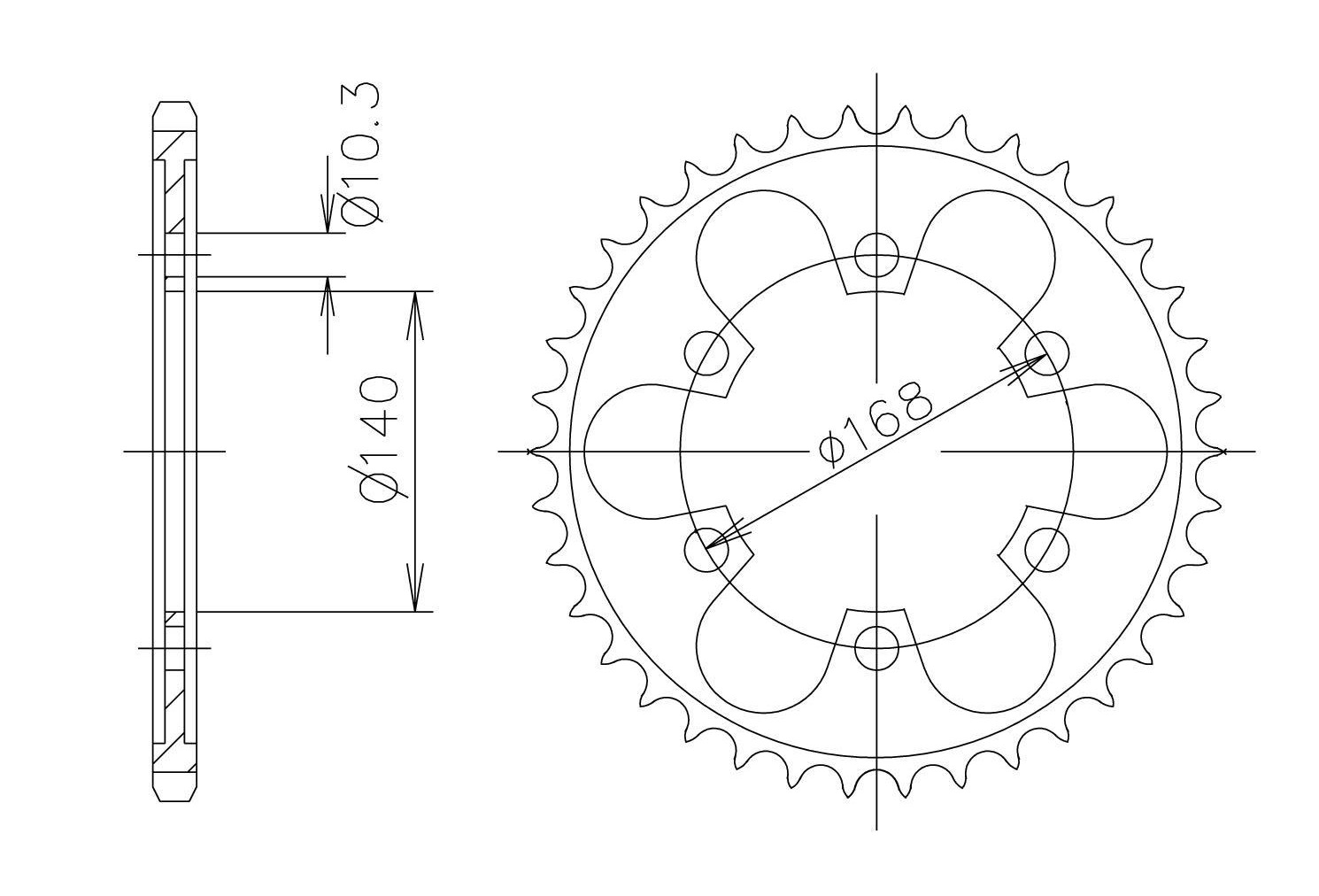 DID Kettensatz mit 525ZVM-X2 Kette, Farbe gold, für BMW F700GS (800ccm), Modelljahr 2013-