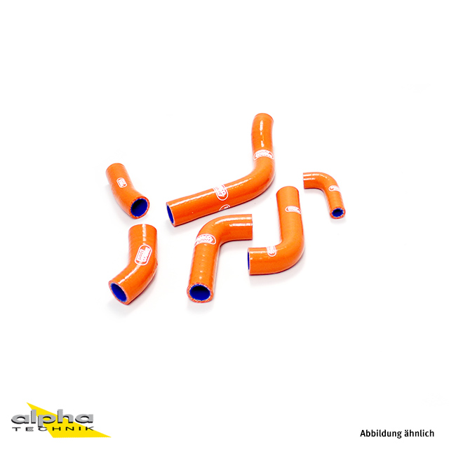 SAMCO SPORT Siliconschlauch Kit OEM Design orange für KTM 250 EXC-F 250 XCF-W 350 EXC-F 350 XCF-W Husaberg FE 250 FE 350 Husqvarna FE 250 FE 350