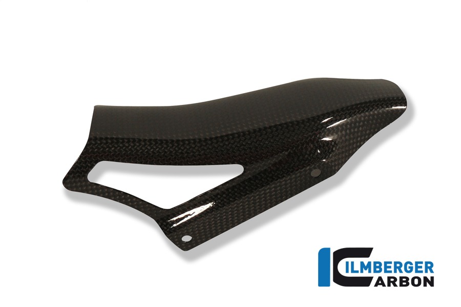 Ilmberger Carbon Riemenabdeckung auf der Schwinge, Carbon