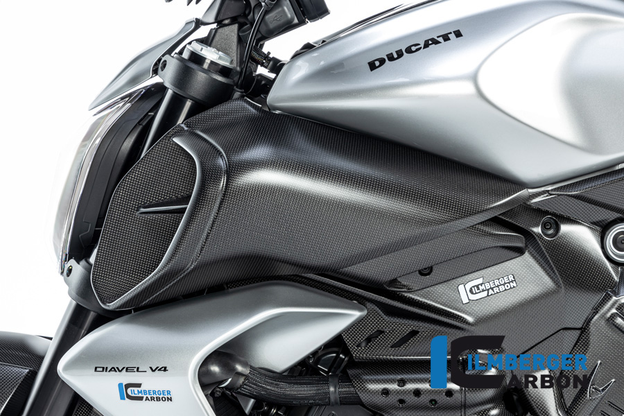 Ilmberger Carbon Luftkanaleinlassverkleidung links, matt, Ducati Diavel V4 , 2023-