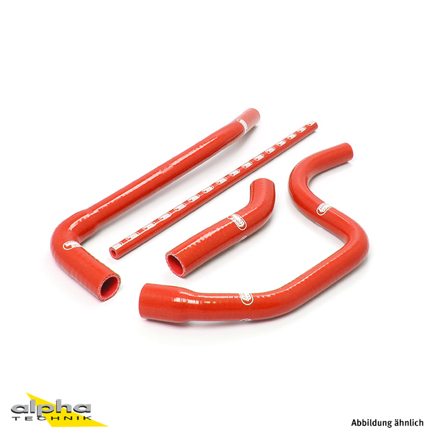 SAMCO SPORT Siliconschlauch Kit rot für Triumph Daytona 955i Speed Triple 1050i Modelljahr 2005-2010