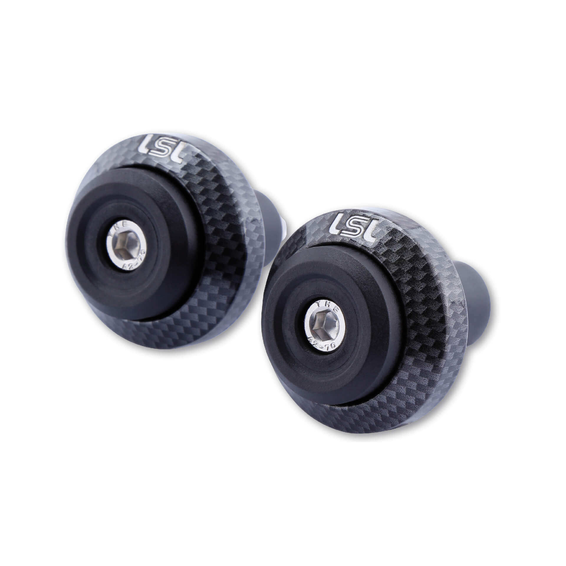 LSL Lenkergewicht GONIA, Aluminium, mit LSL-Logo, für Lenker mit 14mm und 18 mm Innendurchmesser, carbon-look