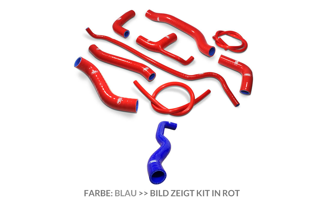 SAMCO SPORT Siliconschlauch Kit blau für Ducati Monster 821 EURO 4 Monster 1200S R EURO 4 Modelljahr 2017-2020