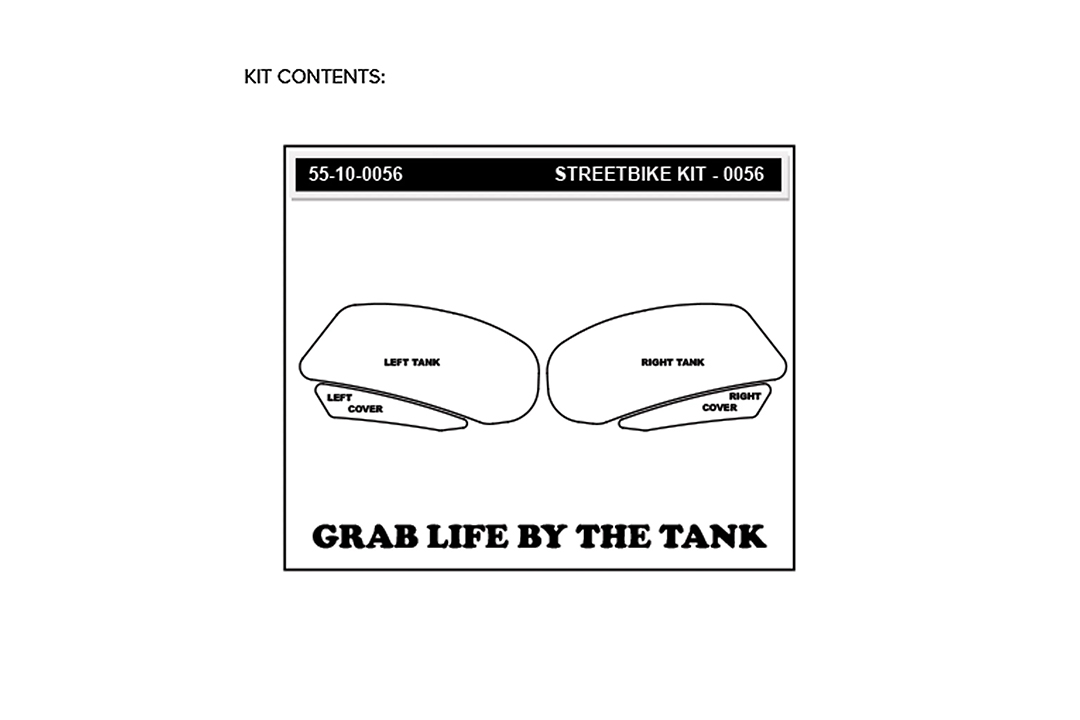 Stompgrip schwarz, Icon, für Suzuki GSX-R1000, 2009-2016