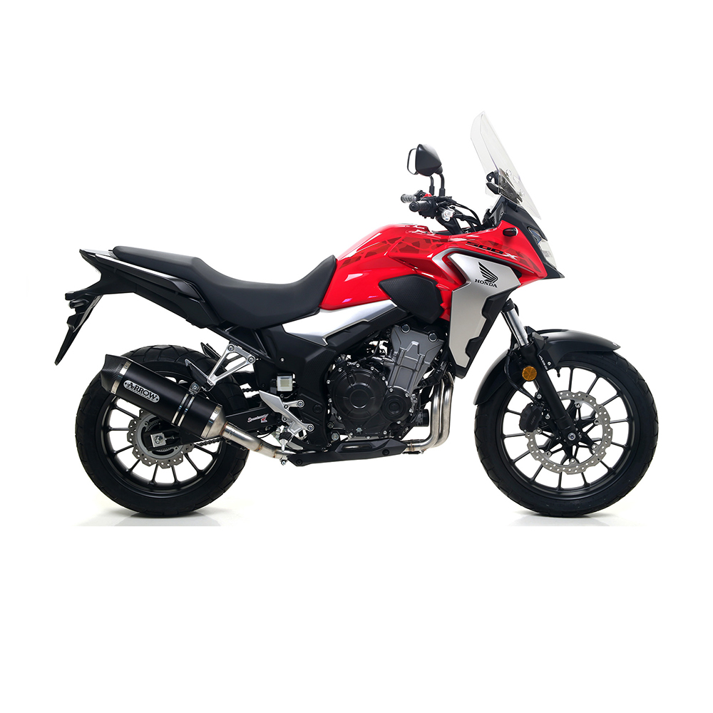ARROW Auspuff RACE TECH für Honda CB500X 2017- aus Aluminium, schwarz