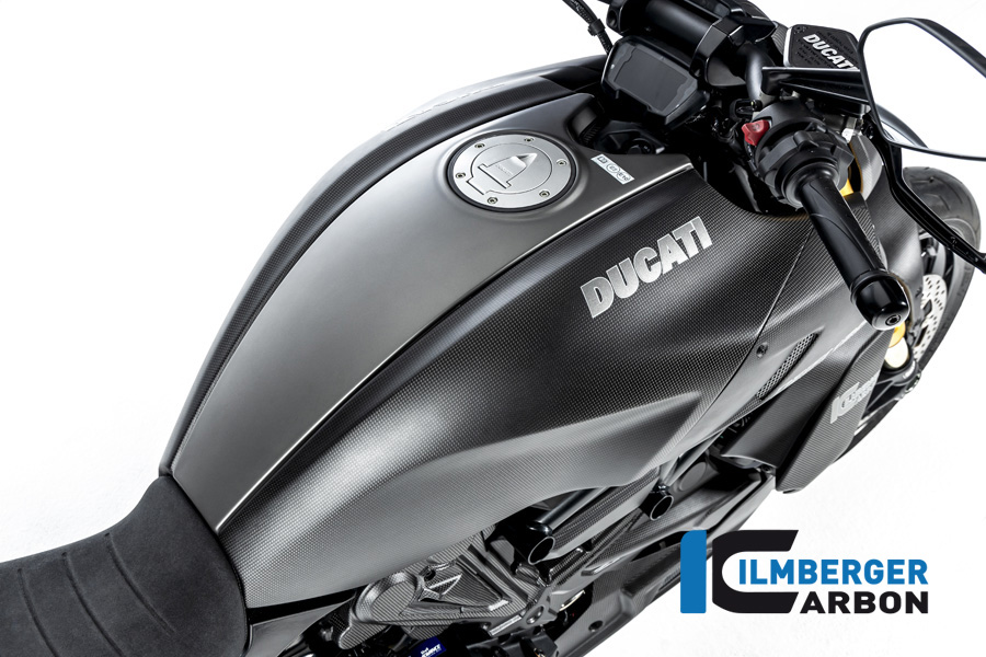 Ilmberger Carbon Tankabdeckung rechts, matt, Ducati Diavel 1260 , 2019-